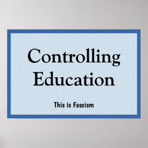 Bildung kontrollieren poster