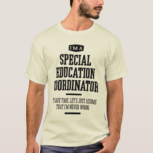 Bildung-Koordinator Gift Funny Job T-Shirt (Vorderseite)