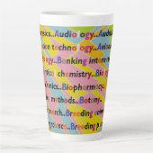 Bildung Learning Design in gemischten Farben Milchtasse (Vorderseite)