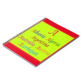 Bildung Learning Design in gemischten Farben Notizblock (Linke Seite)