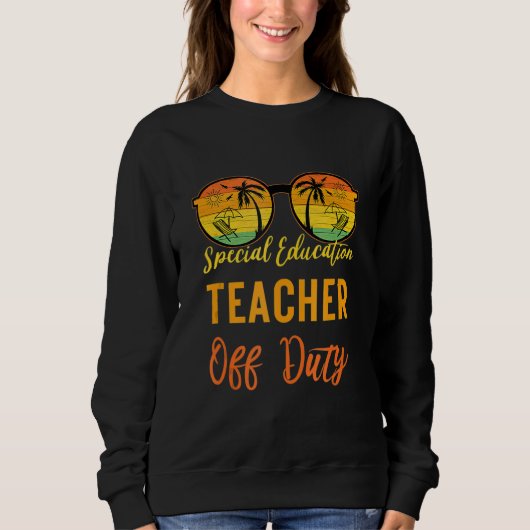 Bildung-Lehrer am Ende der Schule Sweatshirt (Vorderseite)