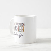 Bildung Lehrer am letzten Schultag Kaffeetasse (Vorderseite Links)