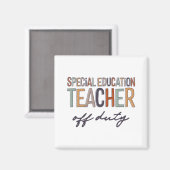Bildung Lehrer am letzten Schultag Magnet (Vorderseite/Rückseite)