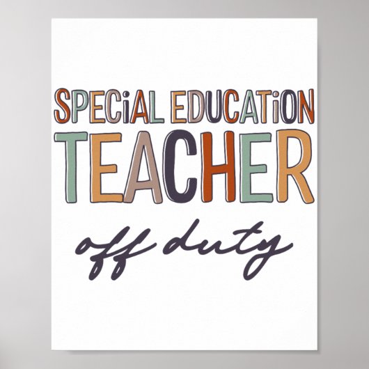 Bildung Lehrer am letzten Schultag Poster (Vorne)