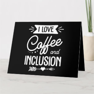 Bildung-Lehrer in Liebe Kaffee und inklusive Karte