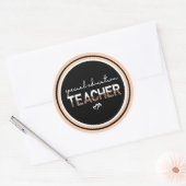 Bildung-Lehrer SPED Runder Aufkleber (Umschlag)