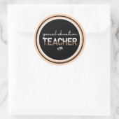 Bildung-Lehrer SPED Runder Aufkleber (Tasche)