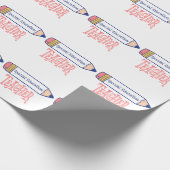 Bildung Lehrer Stift Design Geschenkpapier (Ecke)