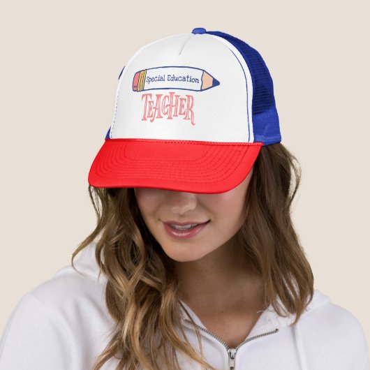 Bildung Lehrer Stift Design Truckerkappe (Beispiel)