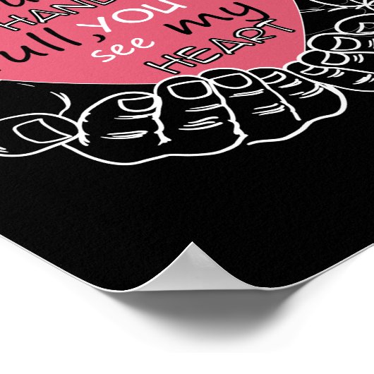 Bildung Lehrer Vollherzlehrer Poster (Ecke)