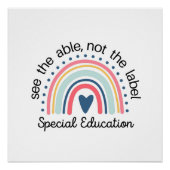 Bildung-Lehrerhemd, Sped Teacher Poster (Vorderseite)