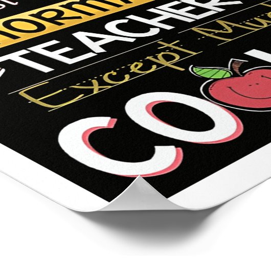 Bildung-Lehrerin Poster (Ecke)