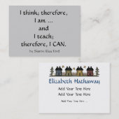 Bildung / Lehrerprofil - Visitenkarte durch SRF (Vorne/Hinten)