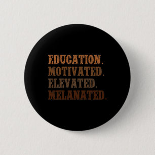 Bildung motivierte Schwarze Leben Problem Schwarze Button