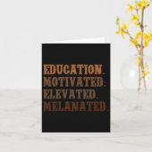 Bildung motivierte Schwarze Leben Problem Schwarze Karte (Gelbe Blume)