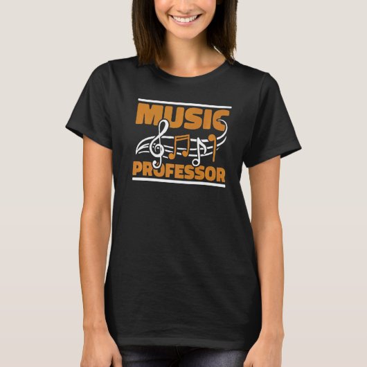 Bildung Notes School Educational Music Teacher T-Shirt (Vorderseite)