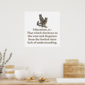 Bildung Noun - Bildung Zitat Poster (Küche)
