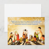 Bildung Postkarte (Vorne/Hinten)