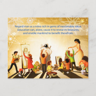 Bildung Postkarte