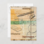 Bildung Postkarte (Vorne/Hinten)