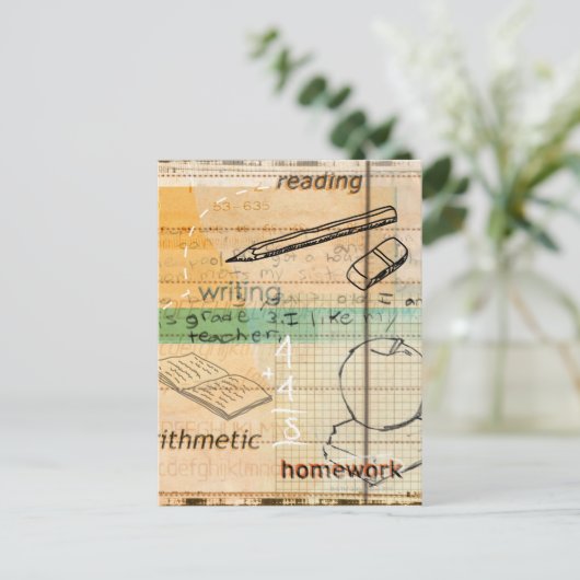 Bildung Postkarte (Stehend Vorderseite)