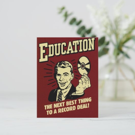 Bildung Postkarte (Stehend Vorderseite)