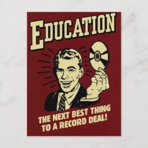 Bildung Postkarte