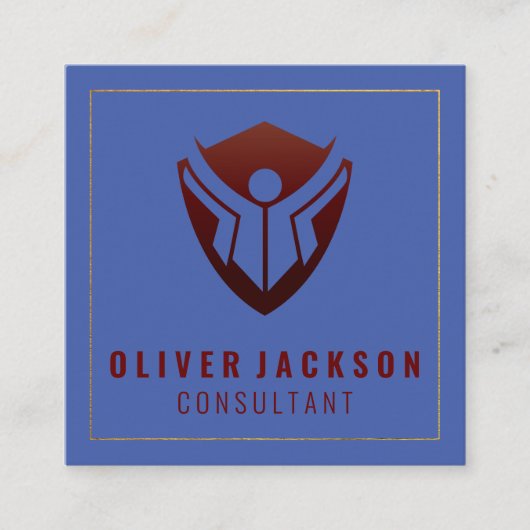 Bildung Quadratische Visitenkarte (Vorderseite)