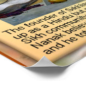 Bildung, Religion, Gründer des Sikhismus, Guru Nan Poster (Ecke)