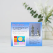 Bildung, Religion, Islam, muslimische Gebäude Postkarte (Stehend Vorderseite)