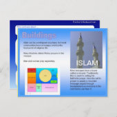 Bildung, Religion, Islam, muslimische Gebäude Postkarte (Vorne/Hinten)