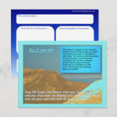 Bildung, Religion, Judentum, Hören auf Israel Postkarte (Vorne/Hinten)