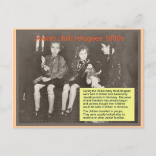Bildung, Religion, Judentum, jüdische Flüchtlinge  Postkarte