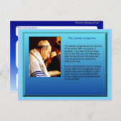 Bildung, Religion, Judentum, jüdische Schriften Postkarte (Vorne/Hinten)