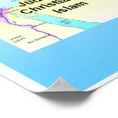 Bildung, sechs große Weltreligionen Poster (Ecke)