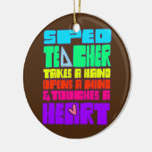 Bildung SPED Lehrer macht Handarbeit Keramik Ornament (Links)