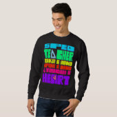 Bildung-Sped-Lehrer öffnet sich. Sweatshirt (Vorne ganz)
