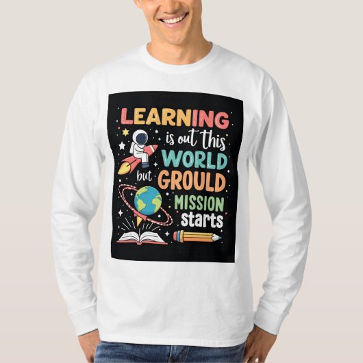 Bildung-T - Shirt für das Erlernen des Weltraums a (Vorderseite)