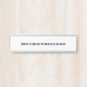 Bildung Türschild (Vorderseite )