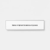 Bildung Türschild (Vorderseite )