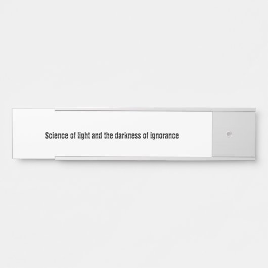 Bildung Türschild (Vorderseite )