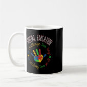 Bildung- und Autismus-Bewusstseinslehrer Kaffeetasse (Links)