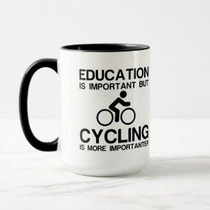 Bildung und Radfahren Tasse