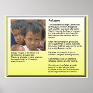Bildung, Unionsbürgerschaft, Flüchtlinge, Hintergr Poster