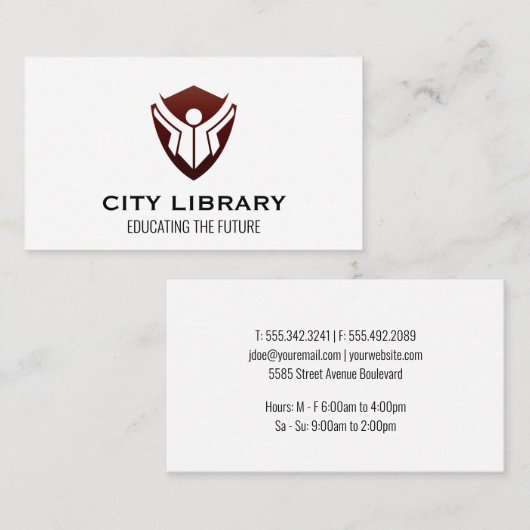 Bildung Visitenkarte (Vorne/Hinten)