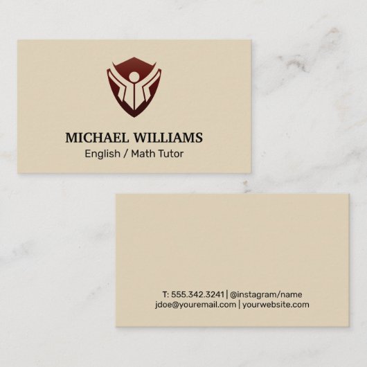 Bildung Visitenkarte (Vorne/Hinten)