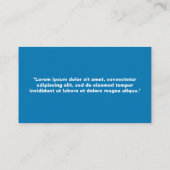 Bildung-Visitenkarte Visitenkarte (Rückseite)
