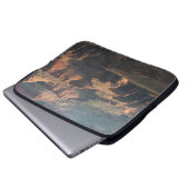 BILDUNG VON BROWN UND GRAUEN LAPTOPSCHUTZHÜLLE (Vorne Knopf)