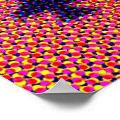 Bildung von F16s in Orange. Pop Art Poster (Ecke)