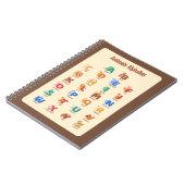 Bildung von Tieren Alphabet School Notizblock (Linke Seite)